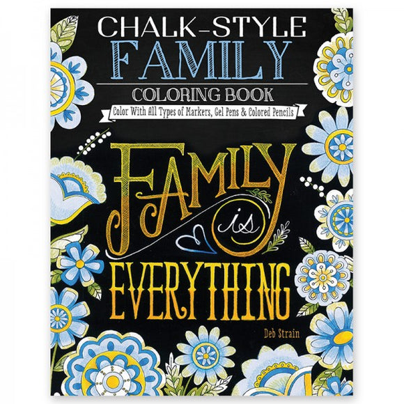 Coloring Book - Chalk Style - Family
