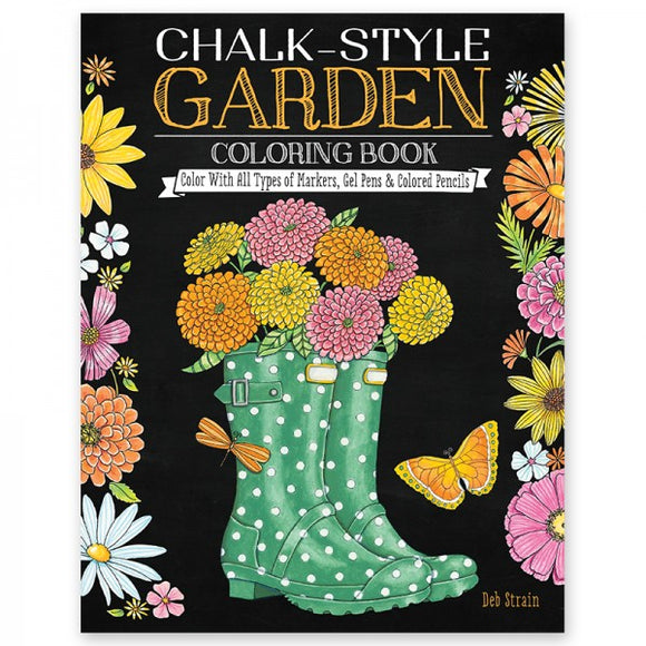Coloring Book - Chalk Style - Garden