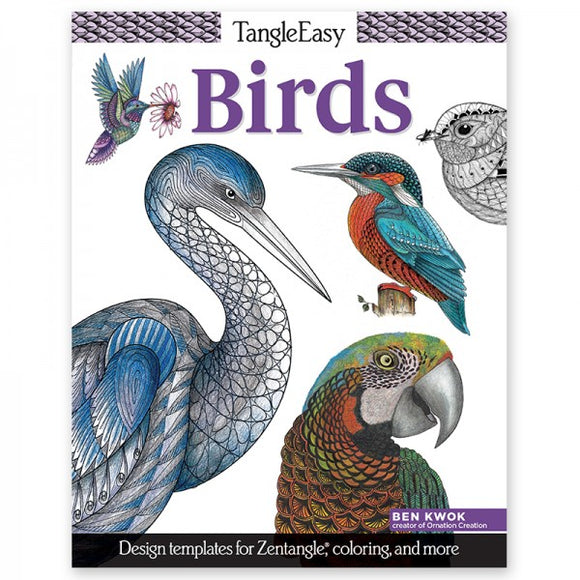 Coloring Book - TangleEasy - Birds