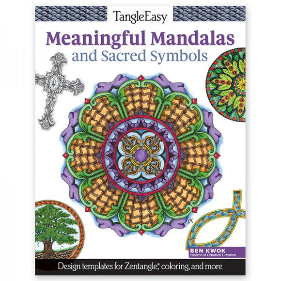 Coloring Book - TangleEasy - Meaningful Mandalas